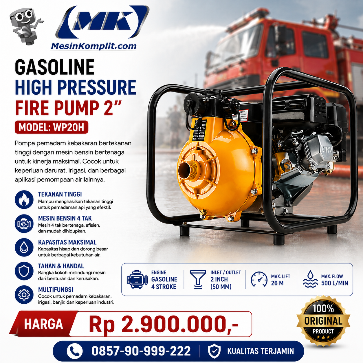 Fire Pump Bensin 2in...